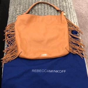 Rebecca Minkoff Tan Leather Fringe handbag